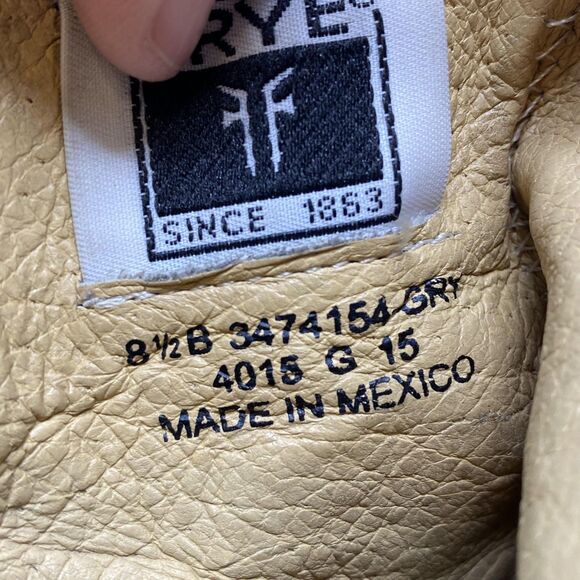 Frye Boots Womens Size 8.5 Brown Leather Harness Ankle Riding Western - Picture 12 of 12